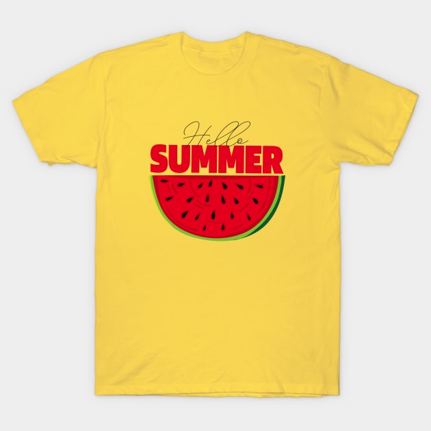 HELLO SUMMER T-Shirt by mryetee
